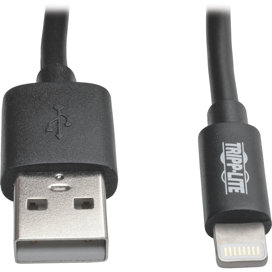 Tripp Lite 4ft Lightning USB/Sync Charge Coiled Cable for Apple Iphone / Ipad Black 4'