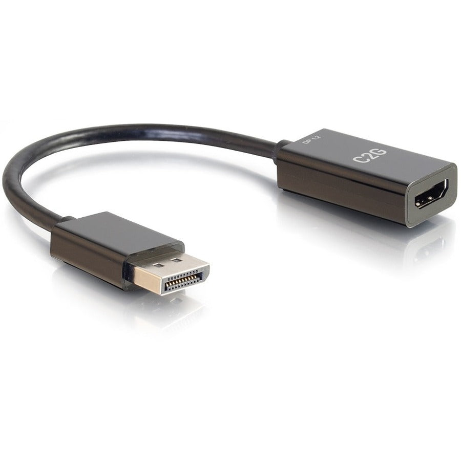 C2G 8in DisplayPort to HDMI Adapter - 4K - Passive - Black