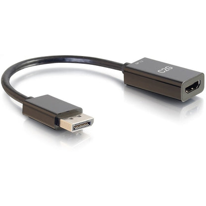 C2G 8in DisplayPort to HDMI Adapter - 4K - Passive - Black