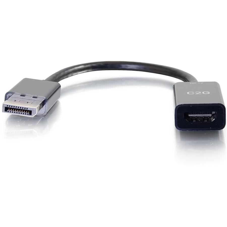 C2G 8in DisplayPort to HDMI Adapter - 4K - Passive - Black