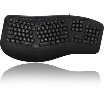 Adesso Color Illuminated Ergonomic Keyboard