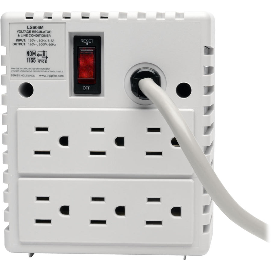 Tripp Lite 600W Line Conditioner w/ AVR / Surge Protection 120V 5A 60Hz 6 Outlet Power Conditioner