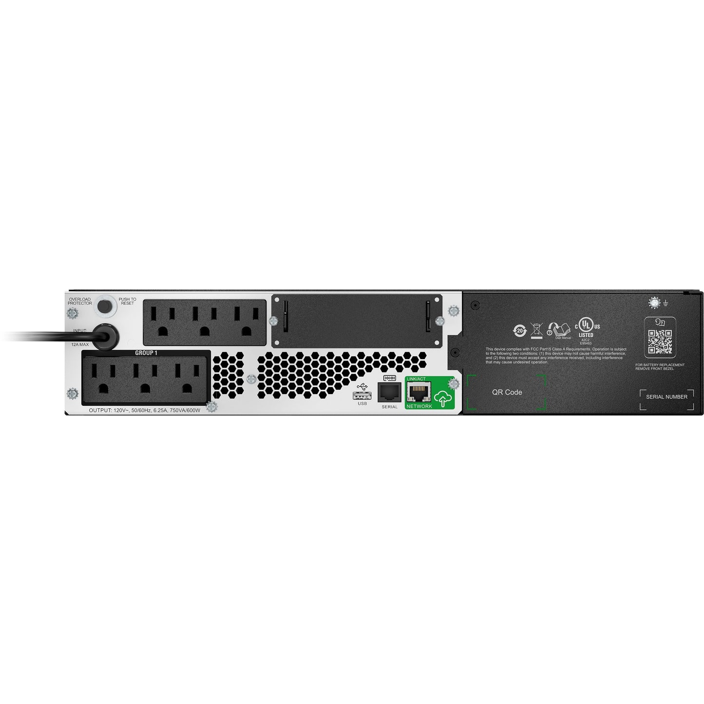 APC by Schneider Electric Smart-UPS SMTL750RM2UC Rack-mountable 750VA UPS (Not for sale in Vermont)