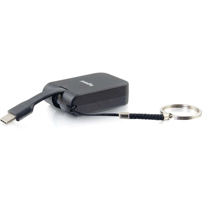 C2G USB C to DisplayPort Adapter - Travel Adapter with Keychain