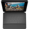 Logitech Rugged Folio Keyboard/Cover Case (Folio) Apple, Logitech iPad (7th Generation) Tablet - Graphite