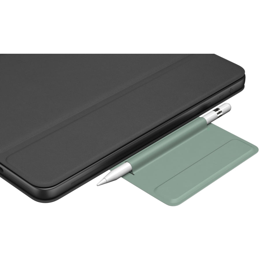 Logitech Rugged Folio Keyboard/Cover Case (Folio) Apple, Logitech iPad (7th Generation) Tablet - Graphite