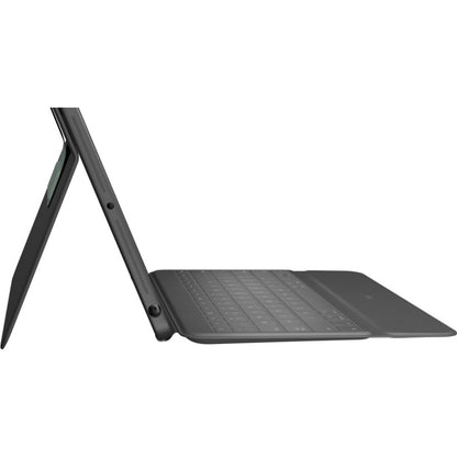 Logitech Rugged Folio Keyboard/Cover Case (Folio) Apple, Logitech iPad (7th Generation) Tablet - Graphite