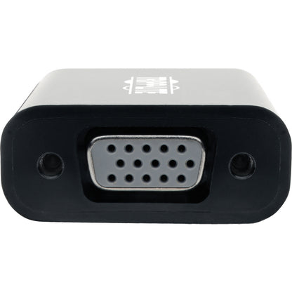 Tripp Lite USB C to VGA Adapter Converter, Thunderbolt 3 - M/F, USB 3.1, 1080p, Black, USB Type C, USB-C, USB Type-C