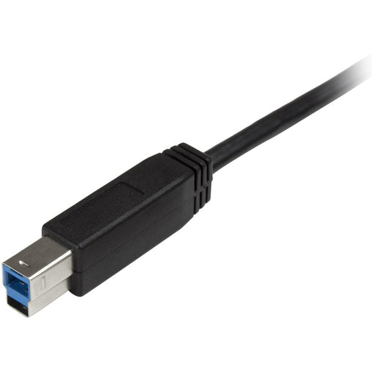 StarTech.com 2m 6 ft USB C to USB B Printer Cable - M/M - USB 3.0 - USB B Cable - USB C to USB B Cable - USB Type C to Type B Cable
