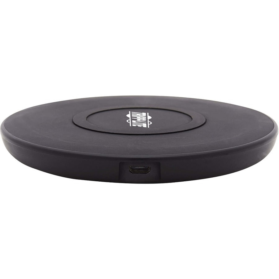 Tripp Lite Wireless Phone Charger - 10W, Qi Certified, Apple and Samsung Compatible, Black