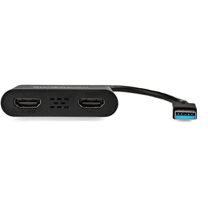 StarTech.com USB to Dual HDMI Adapter - USB to HDMI Adapter - USB 3.0 to HDMI - USB to HDMI Display Adapter - External Video Card - 4K