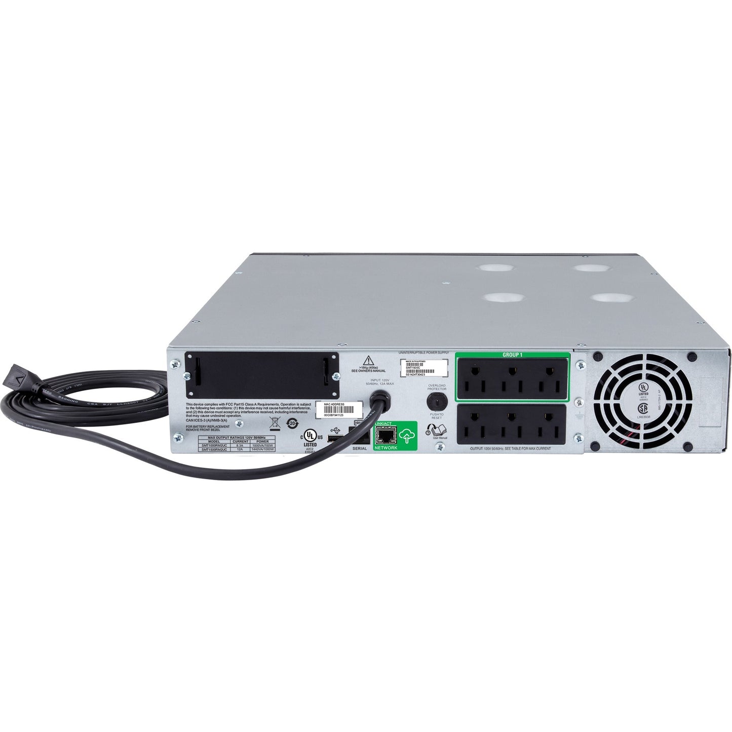 APC by Schneider Electric Smart-UPS SMT1000RM2UC 1000VA Rack-mountable UPS