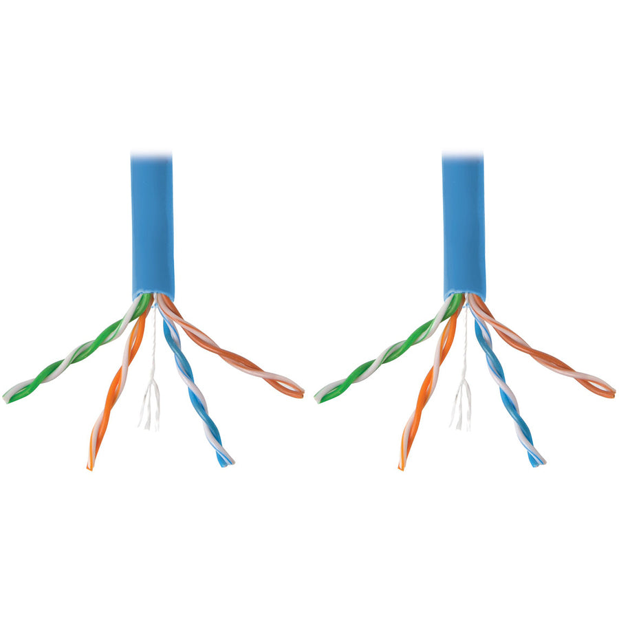 Tripp Lite 1000ft Cat6 550MHz Gigabit Bulk Solid PVC CMR Cable Blue 1000'