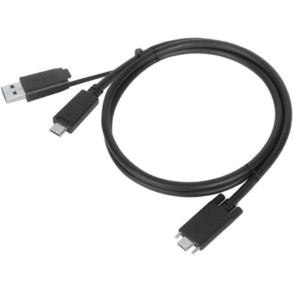 Targus 1M USB-C Male with Screw to USB-C Male Cable with USB-A Tether