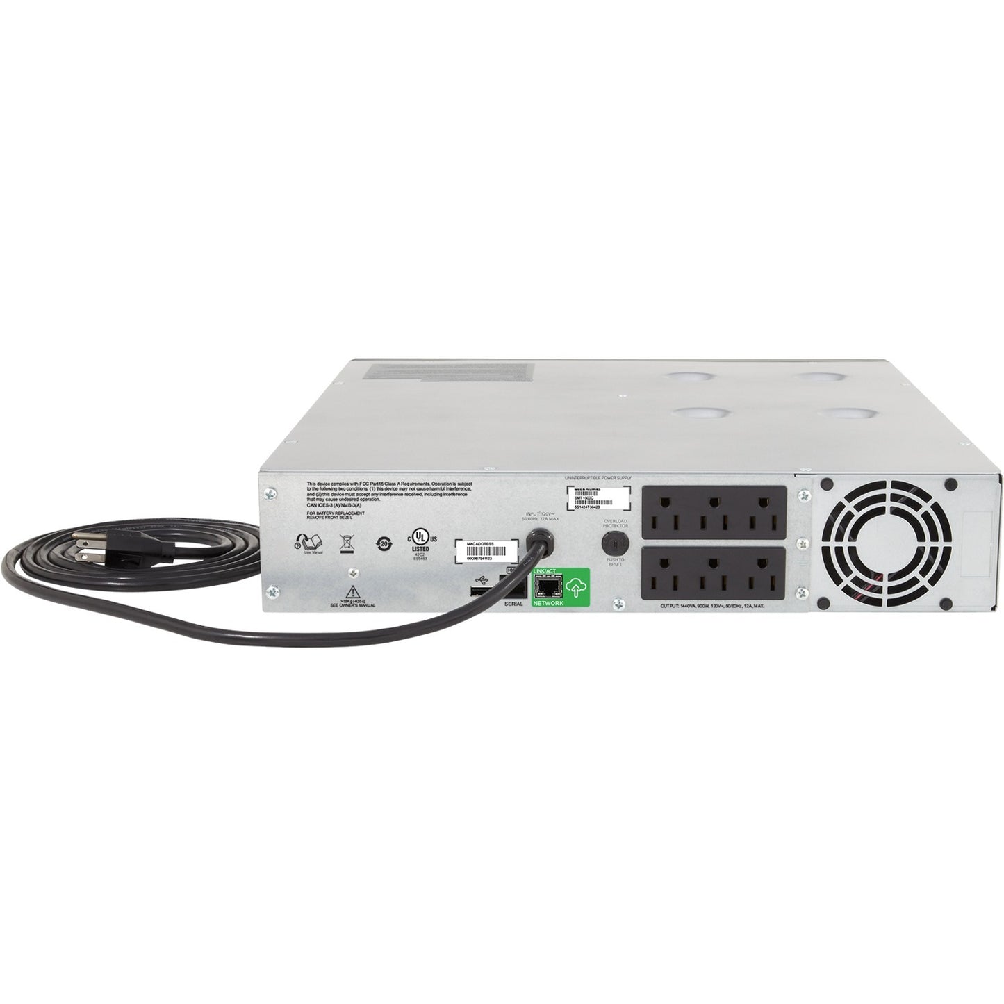 APC by Schneider Electric Smart-UPS C 1500VA RM 2U 120V with SmartConnect