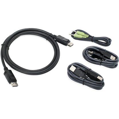 IOGEAR 6 Ft. DisplayPort, USB KVM Cable Kit with Audio (TAA)
