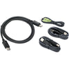 IOGEAR 6 Ft. DisplayPort, USB KVM Cable Kit with Audio (TAA)