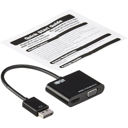 Tripp Lite DisplayPort to HDMI VGA Adapter Converter 4K x 2K @ 24/30HzDP to HDMI VGA