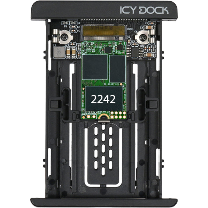 Icy Dock MB705M2P-B Drive Enclosure for 2.5" - U.2 (SFF-8639) Host Interface External - Black