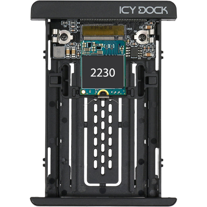 Icy Dock MB705M2P-B Drive Enclosure for 2.5" - U.2 (SFF-8639) Host Interface External - Black