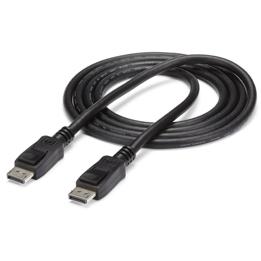 StarTech.com 3 ft DisplayPort 1.2 Cable with Latches M/M - DisplayPort 4k