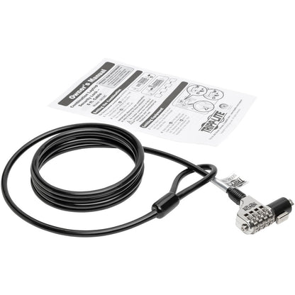 Tripp Lite Laptop Security Lock Combination Theft Deterrent Cable 6ft 6'