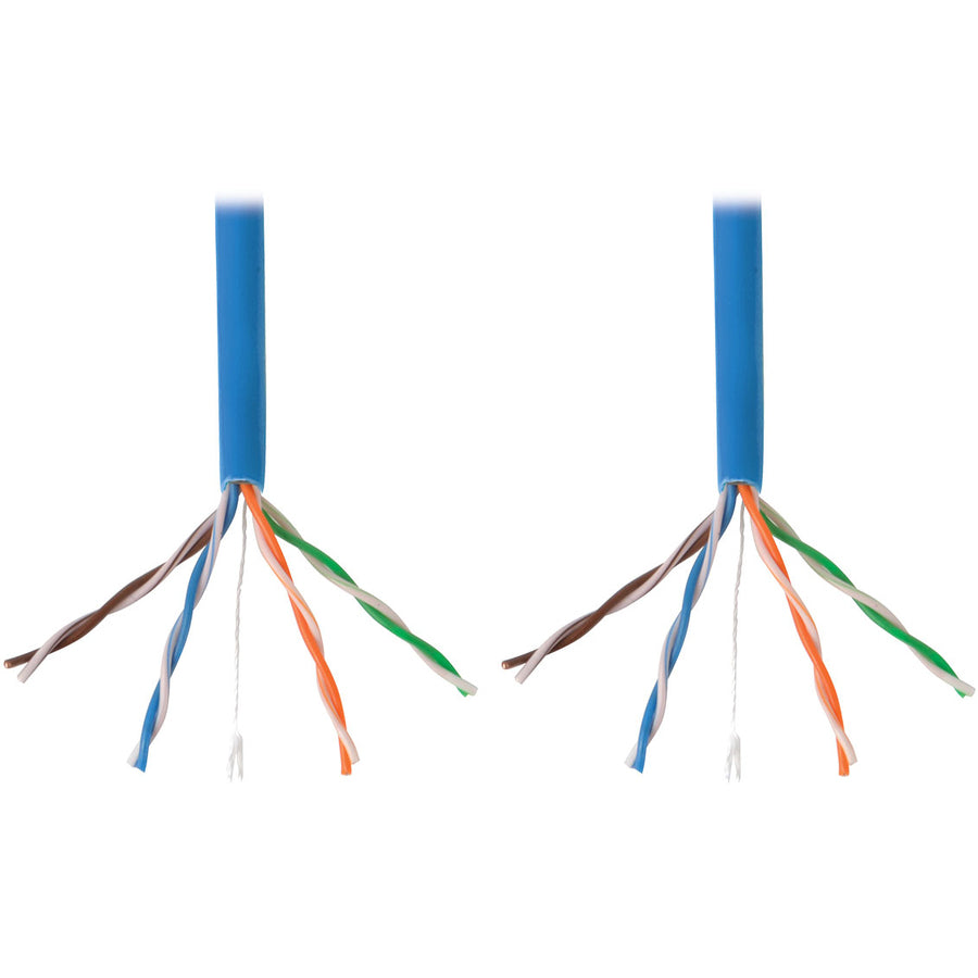 Tripp Lite 1000ft Cat5 / Cat5e Bulk Cable Solid CMR PVC 350MHz Blue 1000'