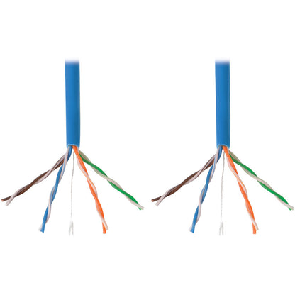Tripp Lite 1000ft Cat5 / Cat5e Bulk Cable Solid CMR PVC 350MHz Blue 1000'