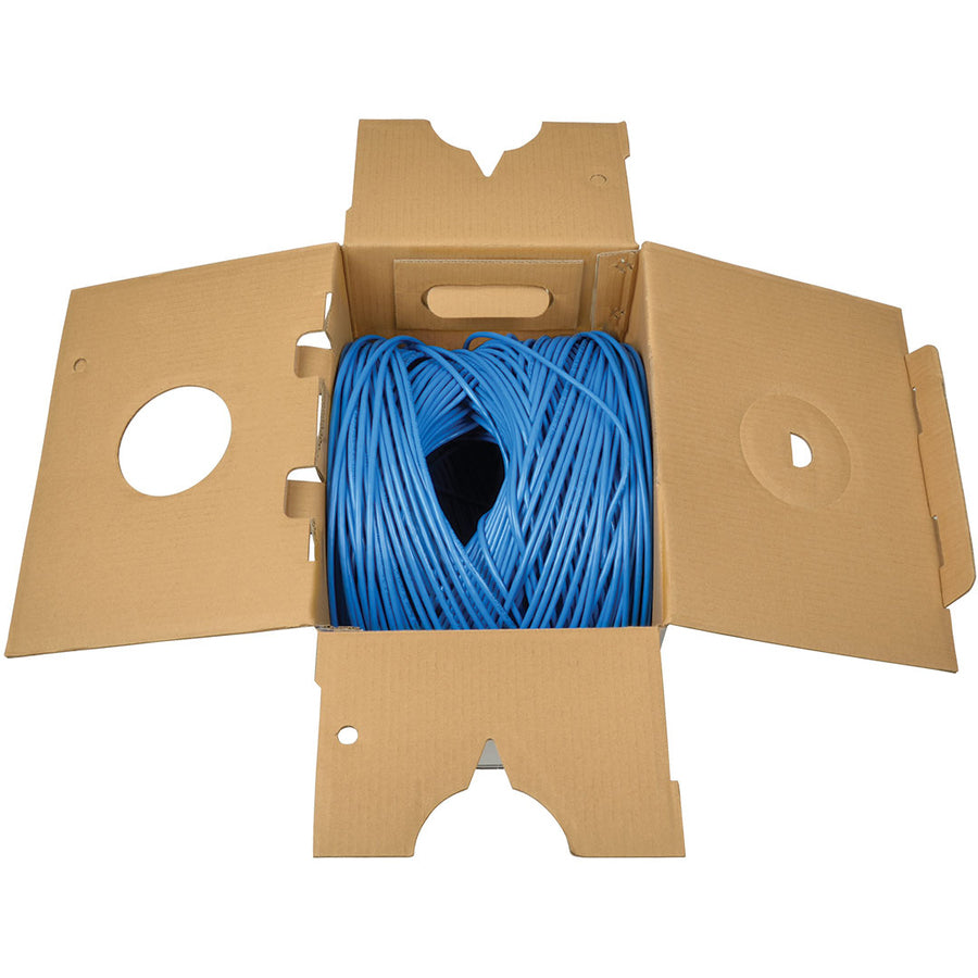 Tripp Lite 1000ft Cat5 / Cat5e Bulk Cable Solid CMR PVC 350MHz Blue 1000'