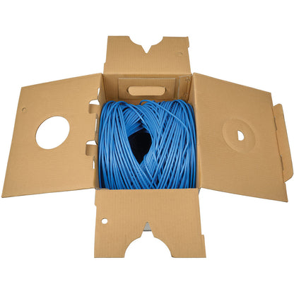 Tripp Lite 1000ft Cat5 / Cat5e Bulk Cable Solid CMR PVC 350MHz Blue 1000'