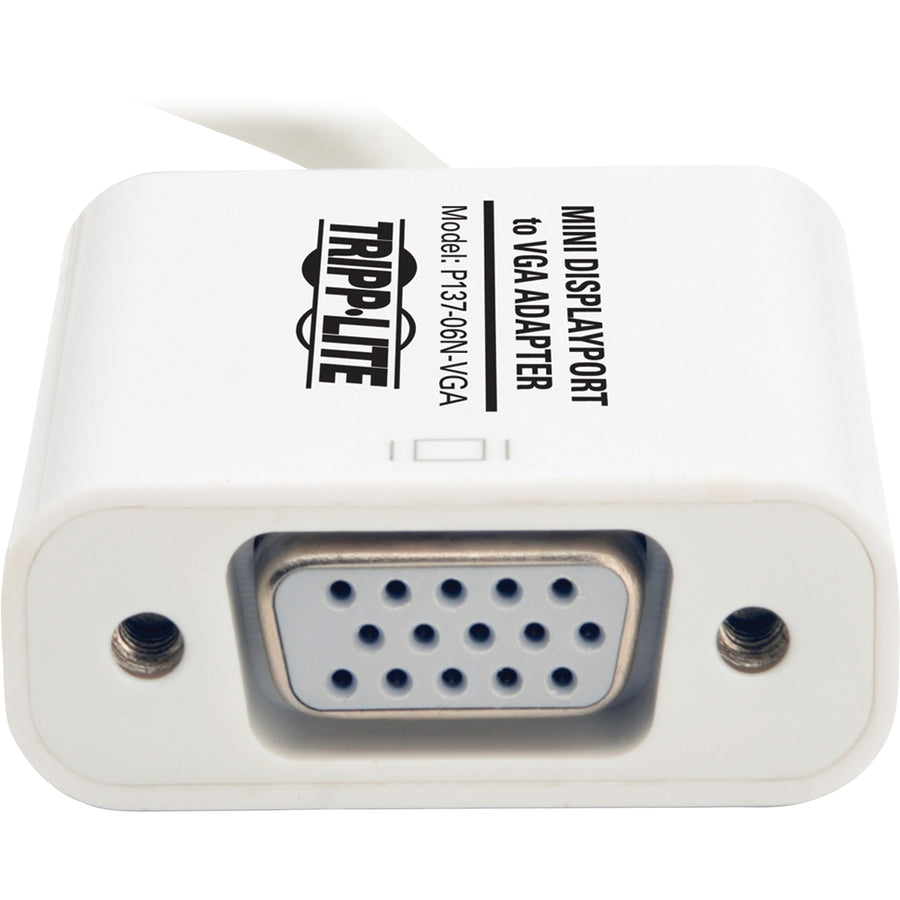 Tripp Lite 6in Mini DisplayPort to VGA Adapter Active Converter mDP to VGA M/F 6"