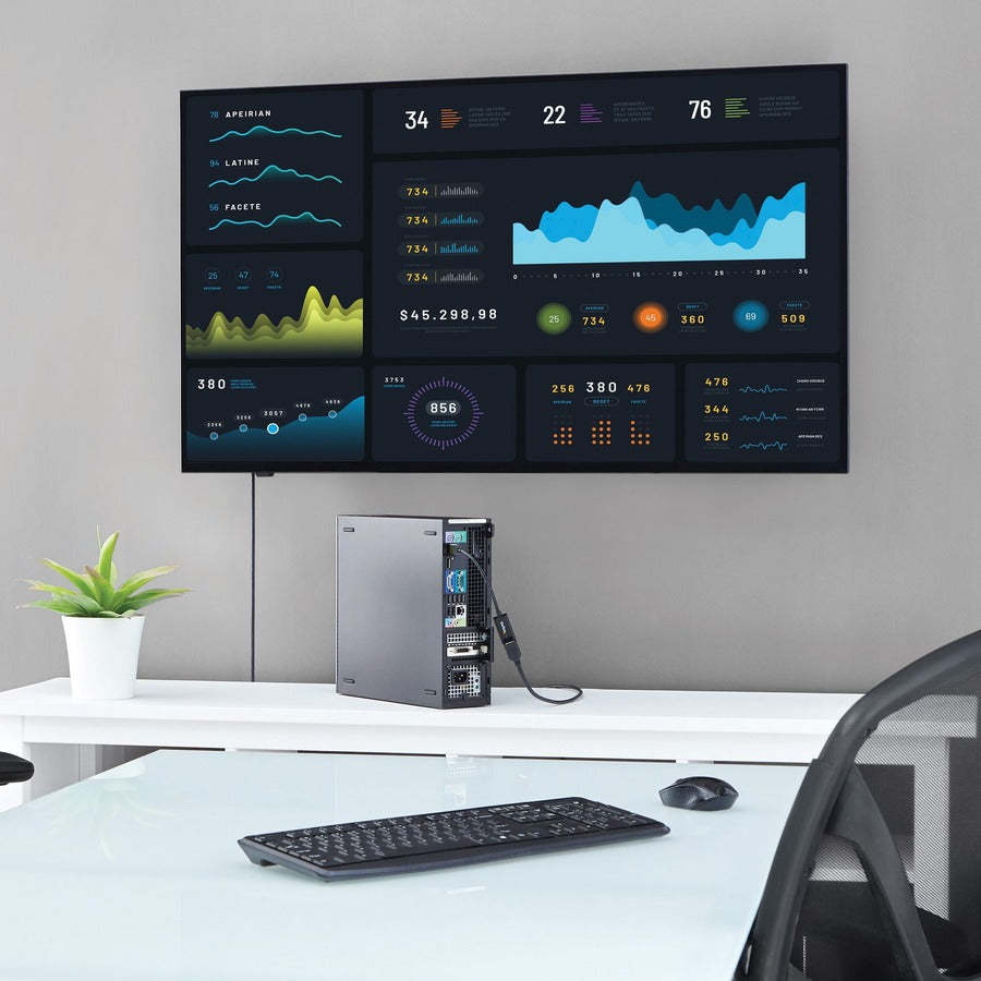 StarTech.com DisplayPort to HDMI Adapter, 4K 30Hz Active DP to HDMI Video Converter, Ultra HD DP 1.2 to HDMI 1.4 Monitor Adapter Dongle