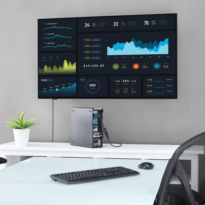 StarTech.com DisplayPort to HDMI Adapter, 4K 30Hz Active DP to HDMI Video Converter, Ultra HD DP 1.2 to HDMI 1.4 Monitor Adapter Dongle