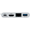 Tripp Lite USB C to HDMI Multiport Video Adapter Converter w/ USB-A Hub, USB-C PD Charging, Gigabit Ethernet Port, Thunderbolt 3 Compatible, USB Type C to HDMI, USB Type-C