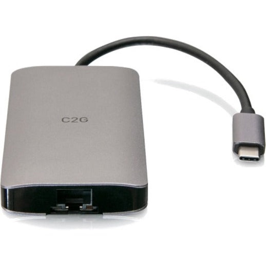 C2G USB C Dock with HDMI, USB, Ethernet, SD, USB C & Power up to 100W