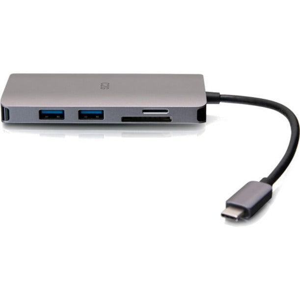 C2G USB C Dock with HDMI, USB, Ethernet, SD, USB C & Power up to 100W