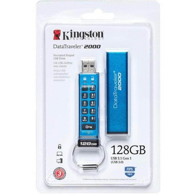 Kingston DataTraveler 2000 128GB USB 3.1 (Gen 1) Flash Drive