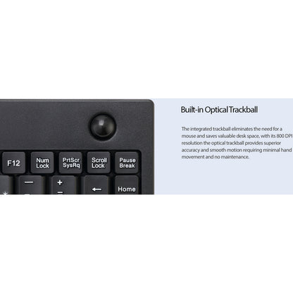 Adesso AKB-310UB Mini Trackball Keyboard