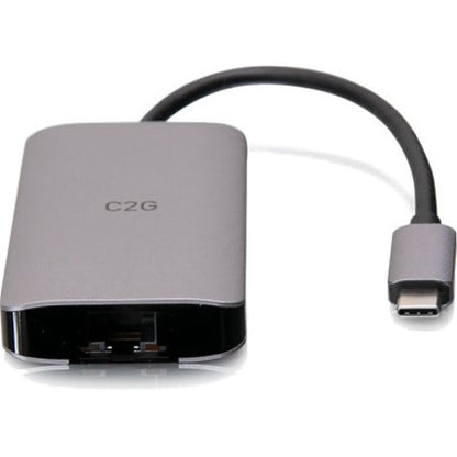 C2G USB C Dock with HDMI, USB, Ethernet, USB C & Power Delivery up to 100W