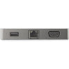StarTech.com USB C Multiport Adapter to 4K HDMI or 1080p VGA Display - USB Type C Travel Dock 95W PD Pass-Through, Gigabit Ethernet, USB-A