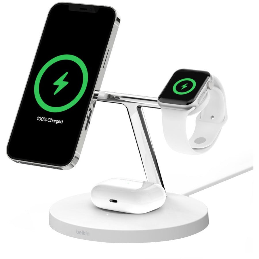 Belkin BOOST&uarr;CHARGE Pro 3-in-1 Wireless Charger With MagSafe