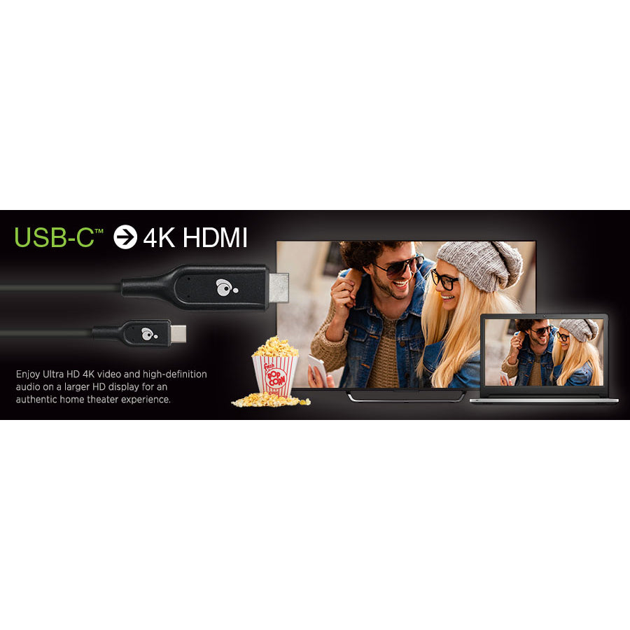 IOGEAR USB-C to 4K HDMI 6.6 Ft. (2m) Cable