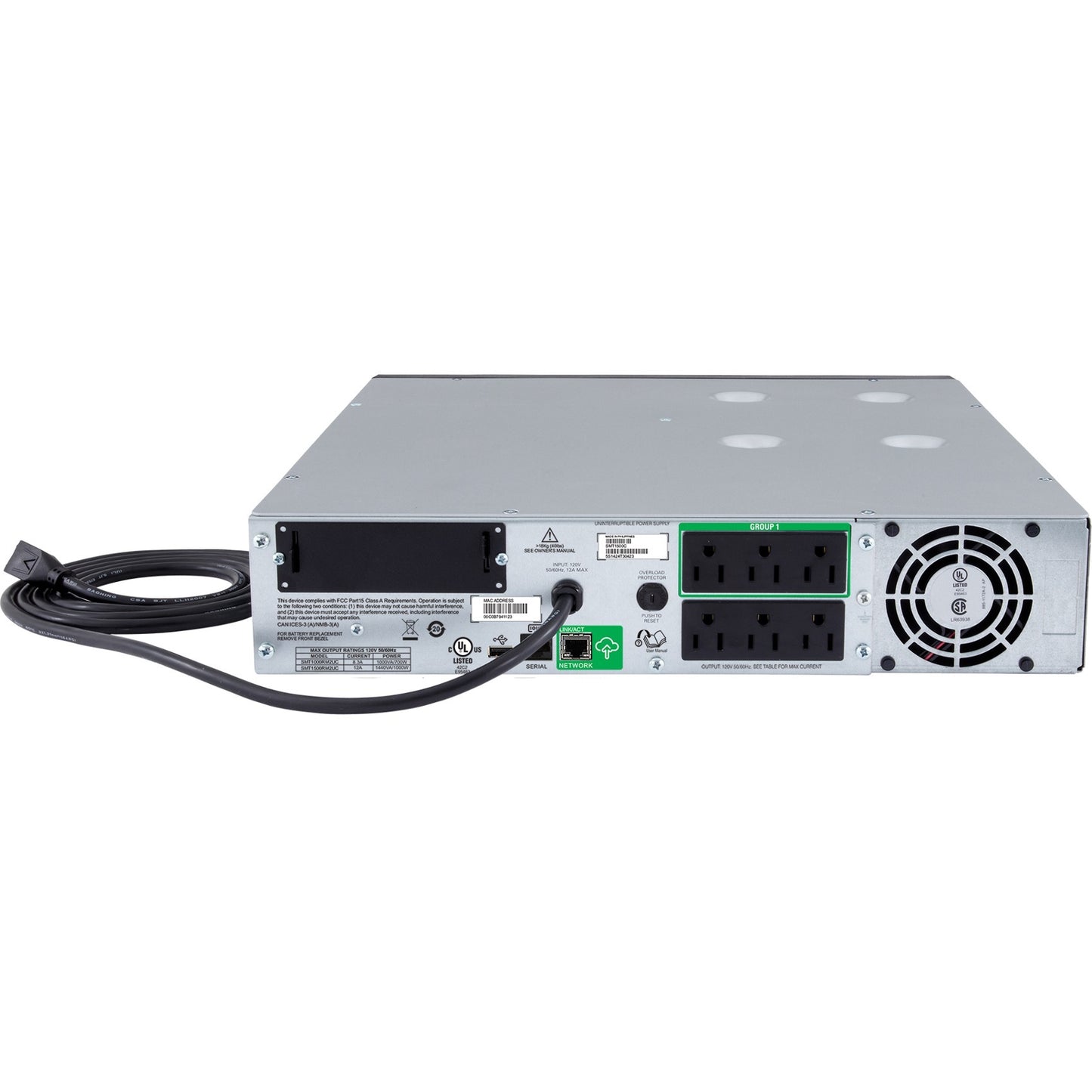 APC by Schneider Electric Smart-UPS 1500VA LCD RM 2U 120V with SmartConnect