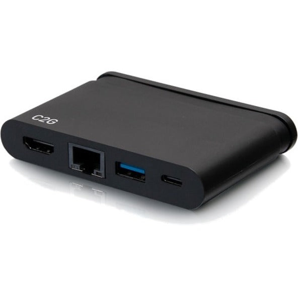C2G USB C Dock with HDMI, USB, Ethernet, USB C & Power Delivery up to 100W