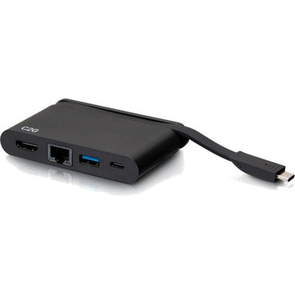 C2G USB C Dock with HDMI, USB, Ethernet, USB C & Power Delivery up to 100W