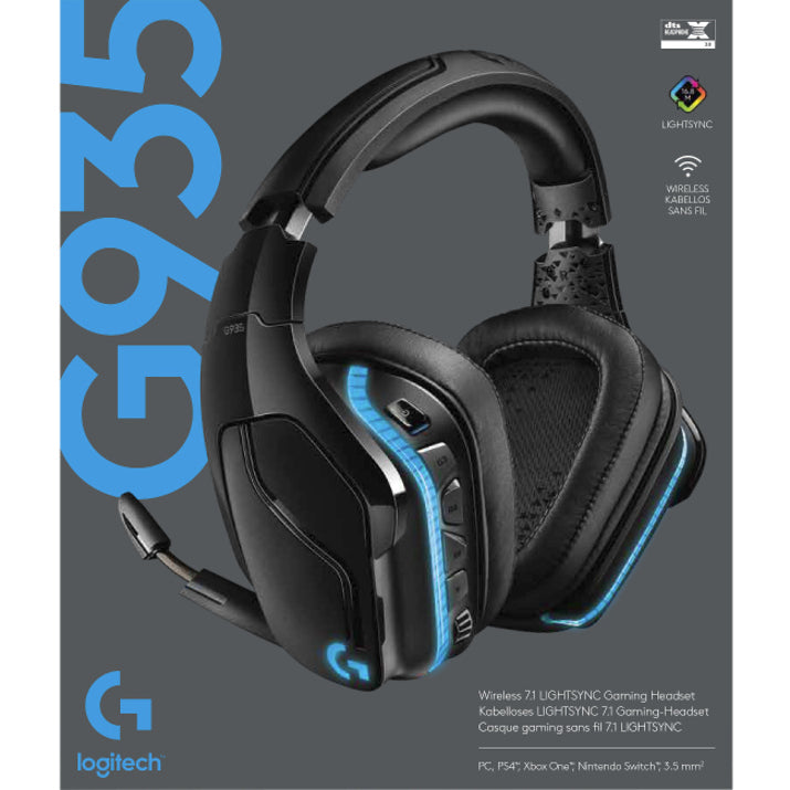 Logitech G935 Wireless 7.1 Surround Lightsync Gaming Headset