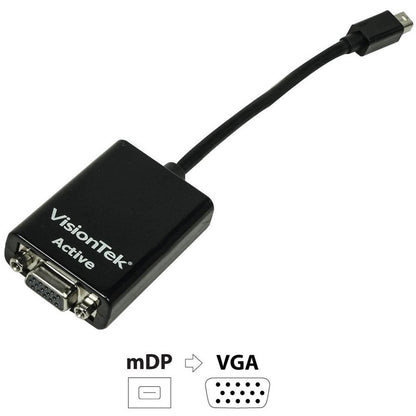 VisionTek Mini DisplayPort to VGA Adapter (M/F)