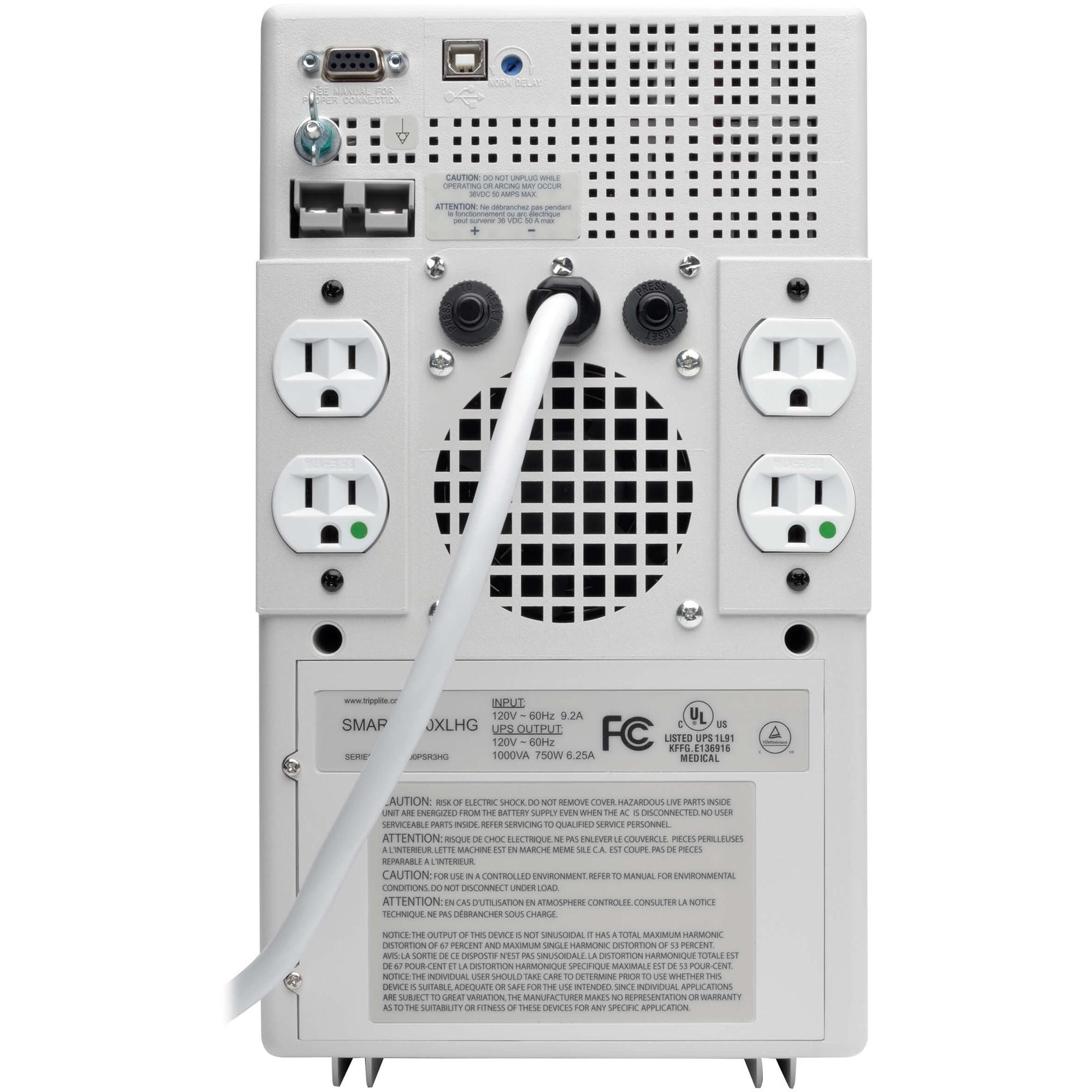 Tripp Lite UPS Smart 1000VA 750W Tower Hospital Medical AVR 120V USB D –  Natix