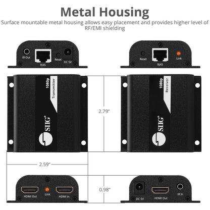 SIIG Full HD HDMI Extender over Cat5e/6 with IR - 164ft