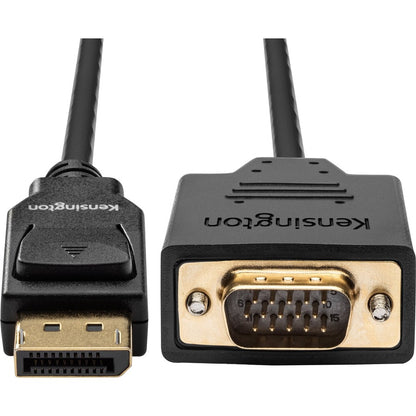 Kensington DisplayPort 1.2 (M) to VGA (M) Passive Unidirectional Cable, 6ft